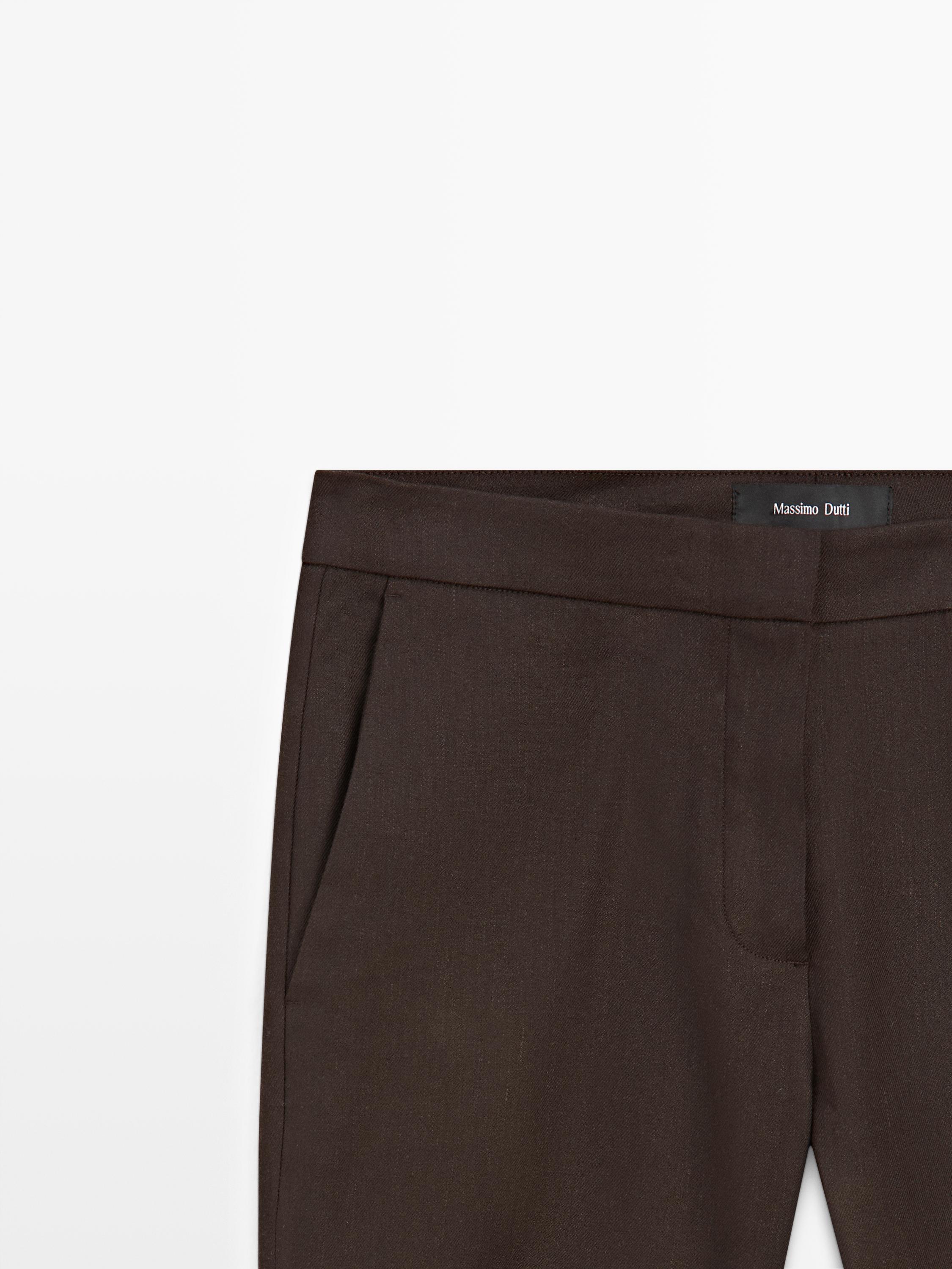 Pantalon quick-flare en lin